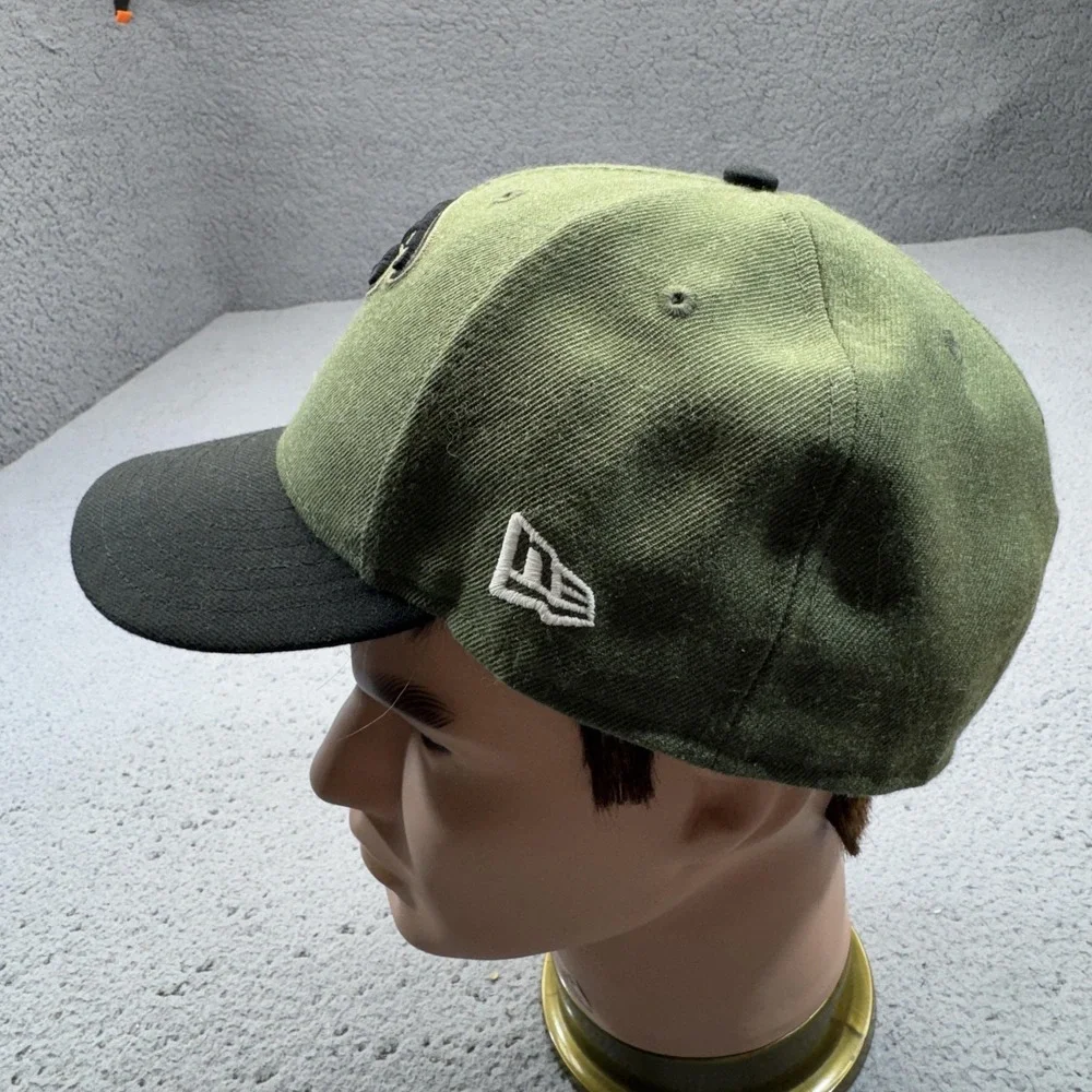 Atlanta Falcons‎ Hat Cap 7 3/4 Green Black Salute To Service Fitted NFL USA Flag